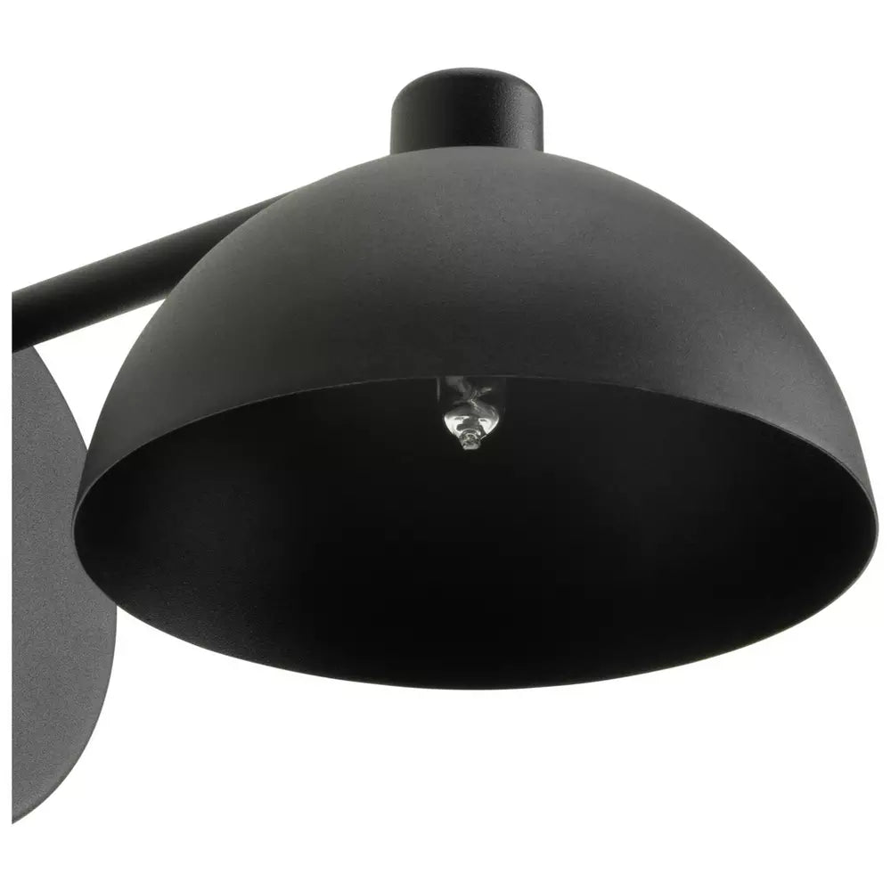 Habitat Mushroom Steel Wall Light - Black