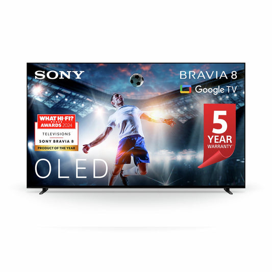 Sony 55 Inch K55XR80 BRAVIA 8 Smart 4K HDR OLED Freeview TV