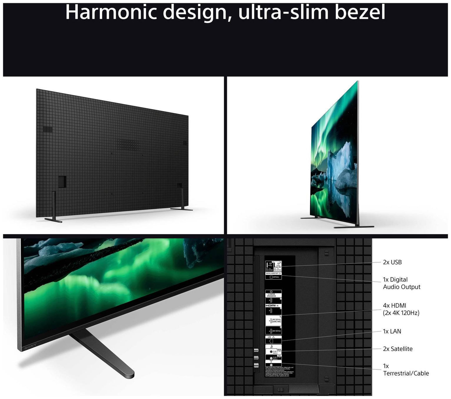 Sony 55 Inch K55XR80 BRAVIA 8 Smart 4K HDR OLED Freeview TV