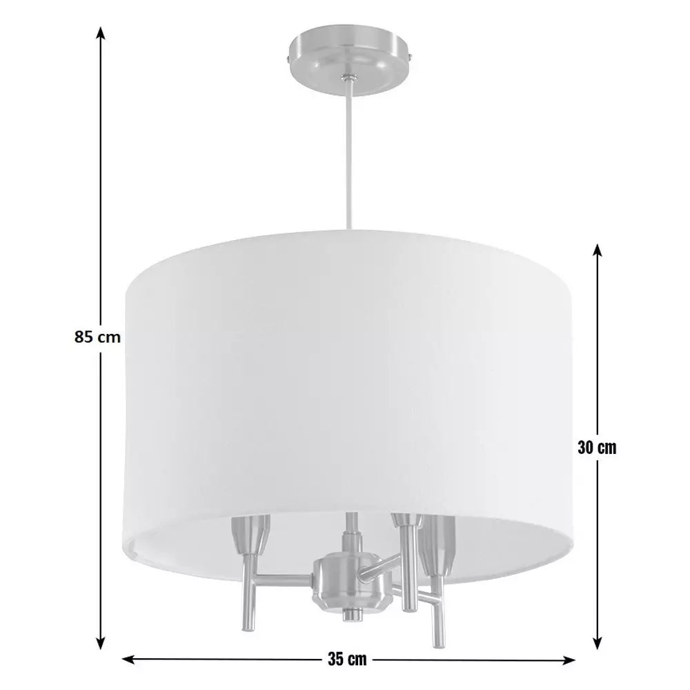 Argos Home Candelabra Steel Pendant Light - Brass & Natural