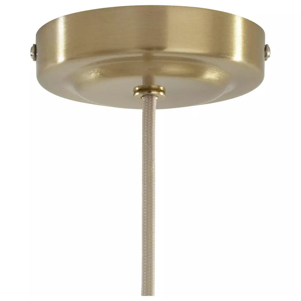 Argos Home Candelabra Steel Pendant Light - Brass & Natural