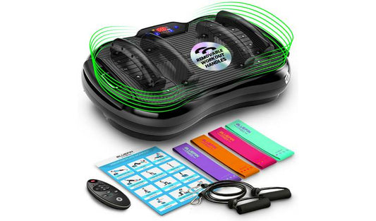 Bluefin Fitness Ultra Slim Plus Vibration Plate - Black