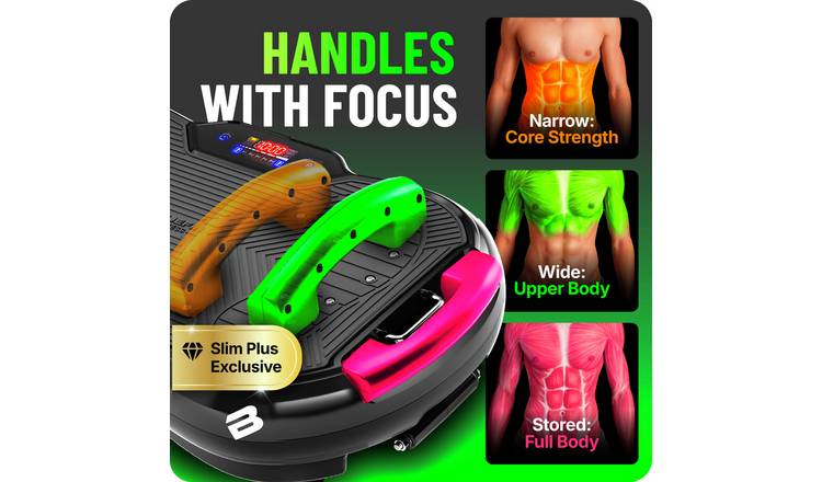 Bluefin Fitness Ultra Slim Plus Vibration Plate - Black