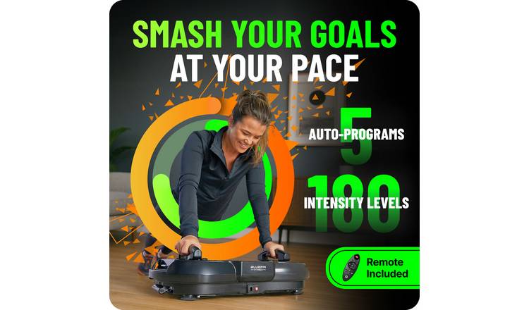 Bluefin Fitness Ultra Slim Plus Vibration Plate - Black