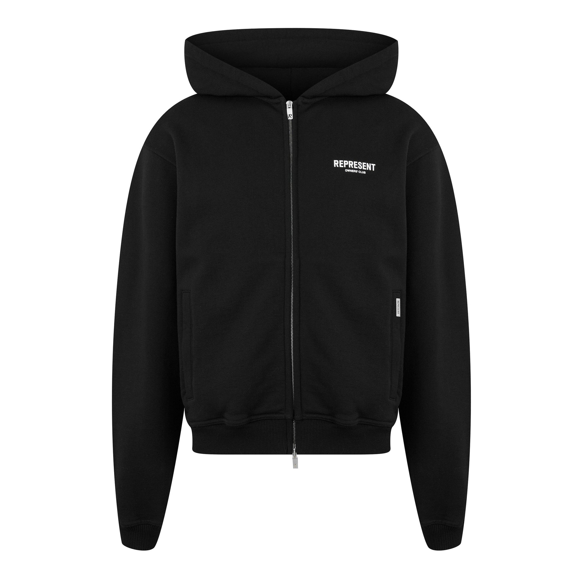 Represent Men's Rep Owners Club Zipped Hoodie, Bold Logo