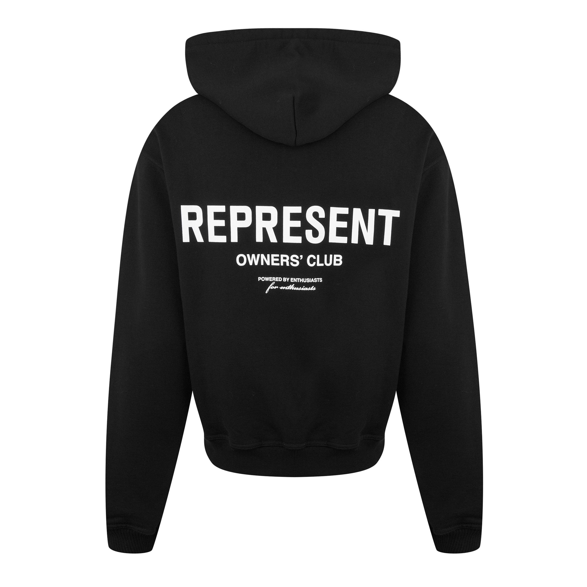 Represent Men's Rep Owners Club Zipped Hoodie, Bold Logo