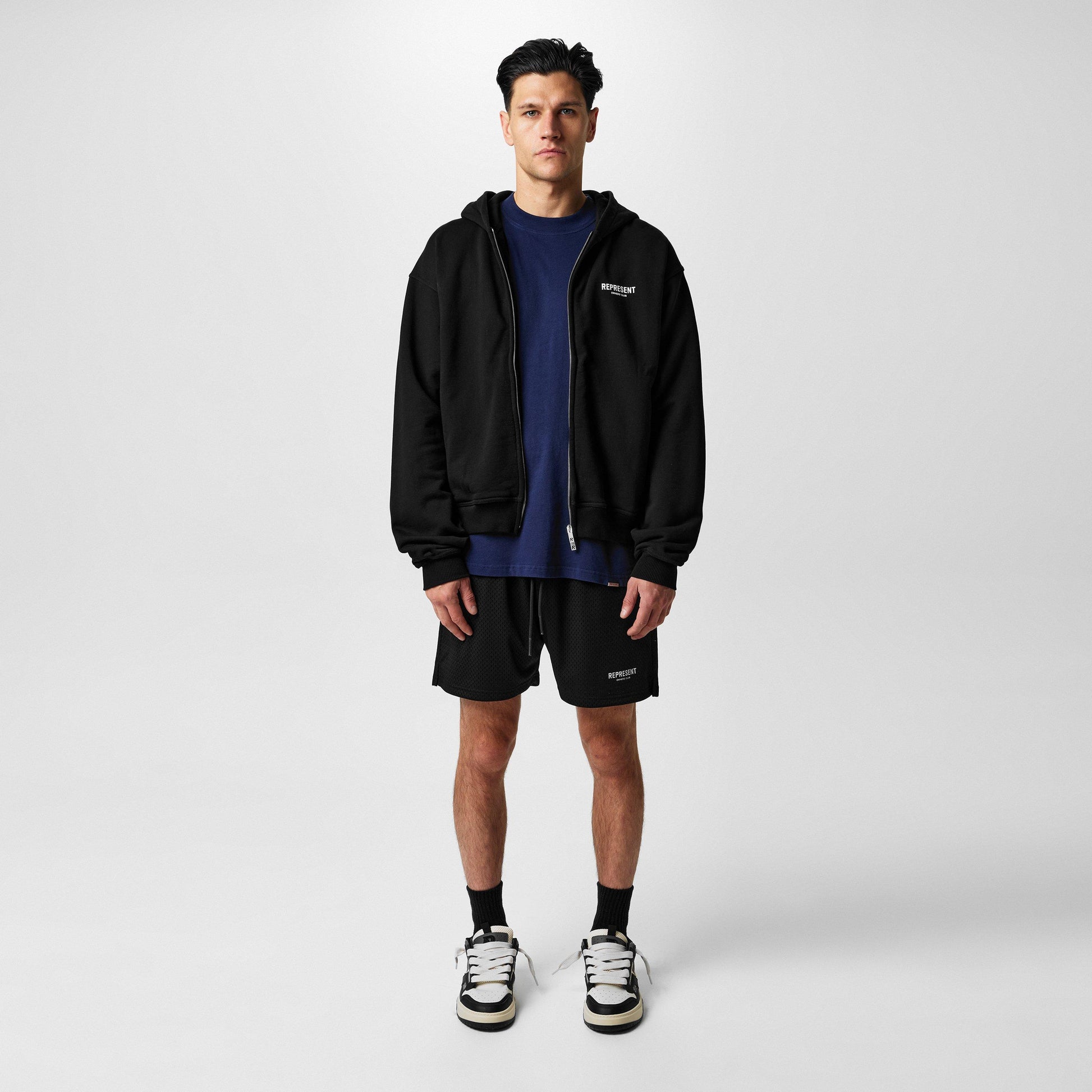 Represent Men's Rep Owners Club Zipped Hoodie, Bold Logo