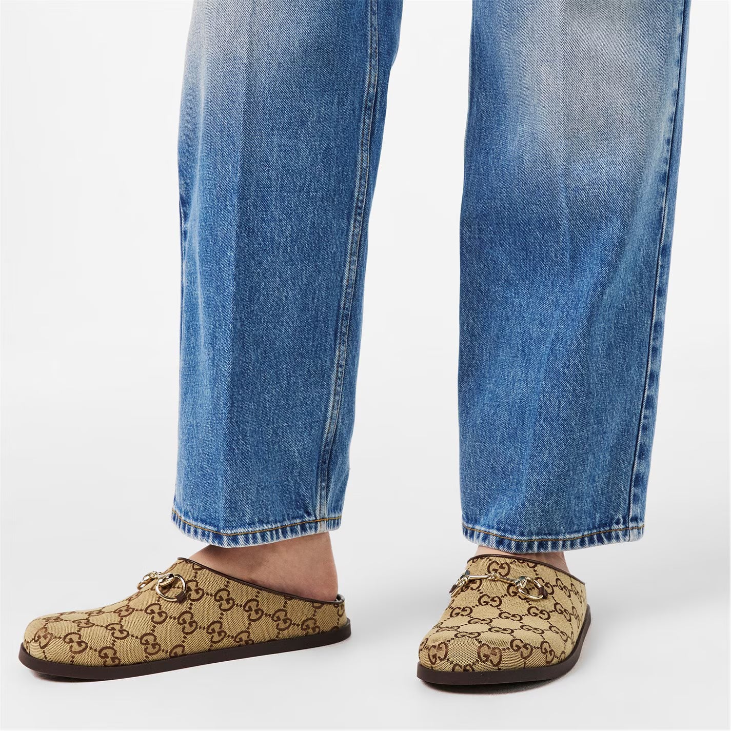 Women's Horsebit Padded Flat Mules