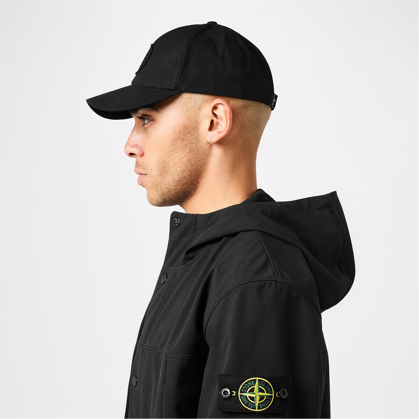 STONE ISLAND Men's Plain Cotton Rep Cap - £115