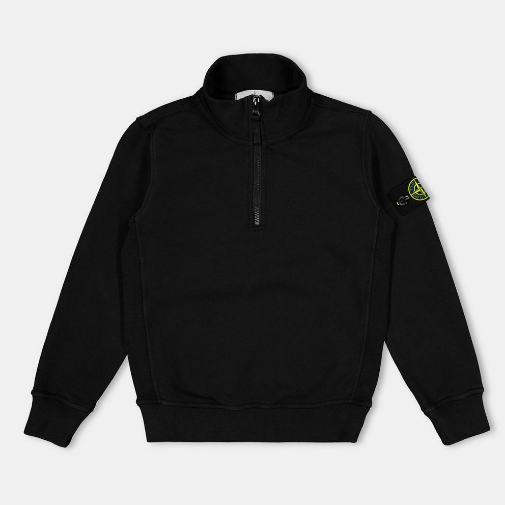 Stone Island Kids' Junior Quarter-Zip Fleece Top