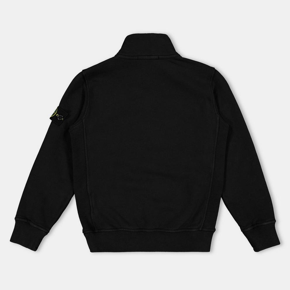 Stone Island Kids' Junior Quarter-Zip Fleece Top