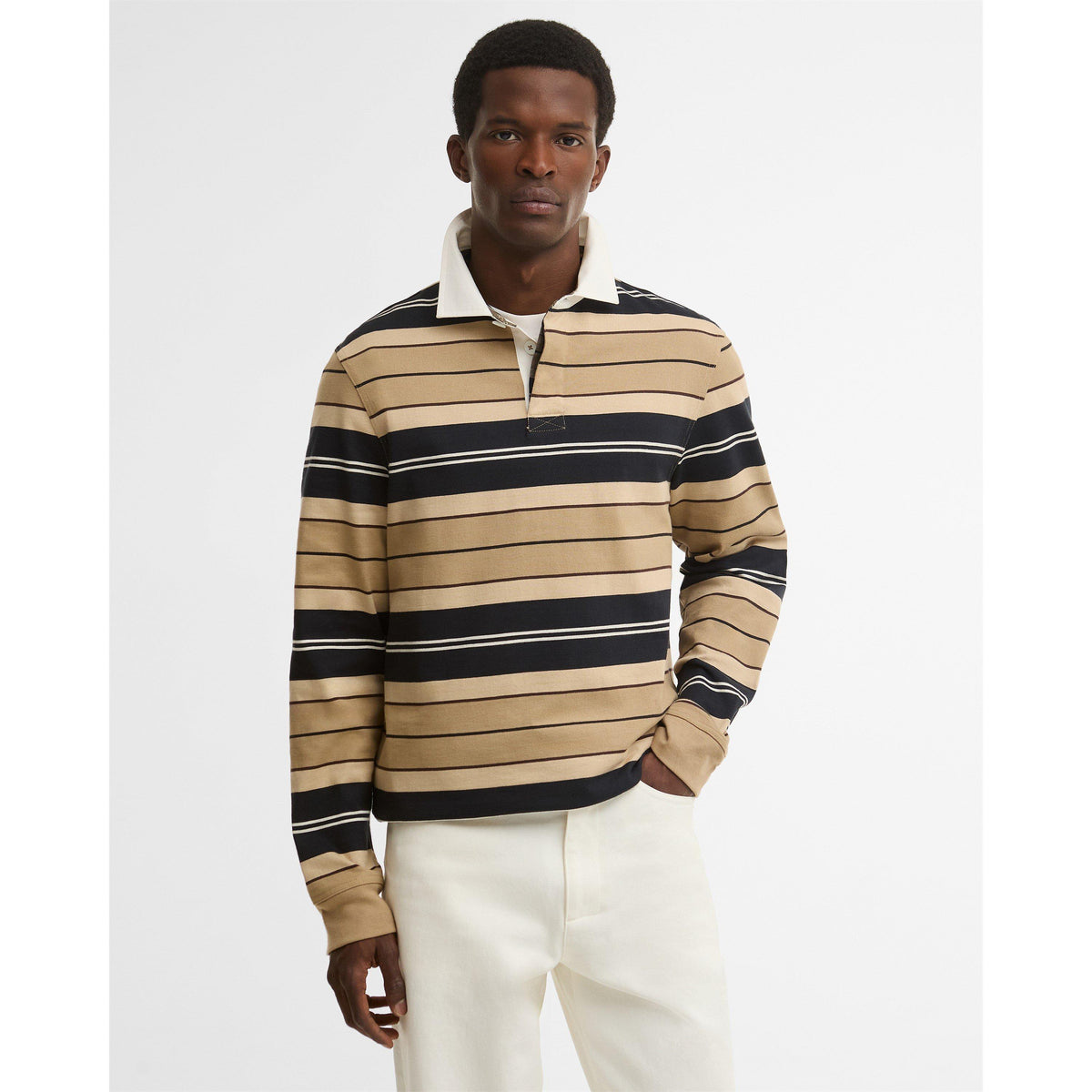 Barbour Men's Frith Barbour Modern Heritage Cotton Rugby Polo