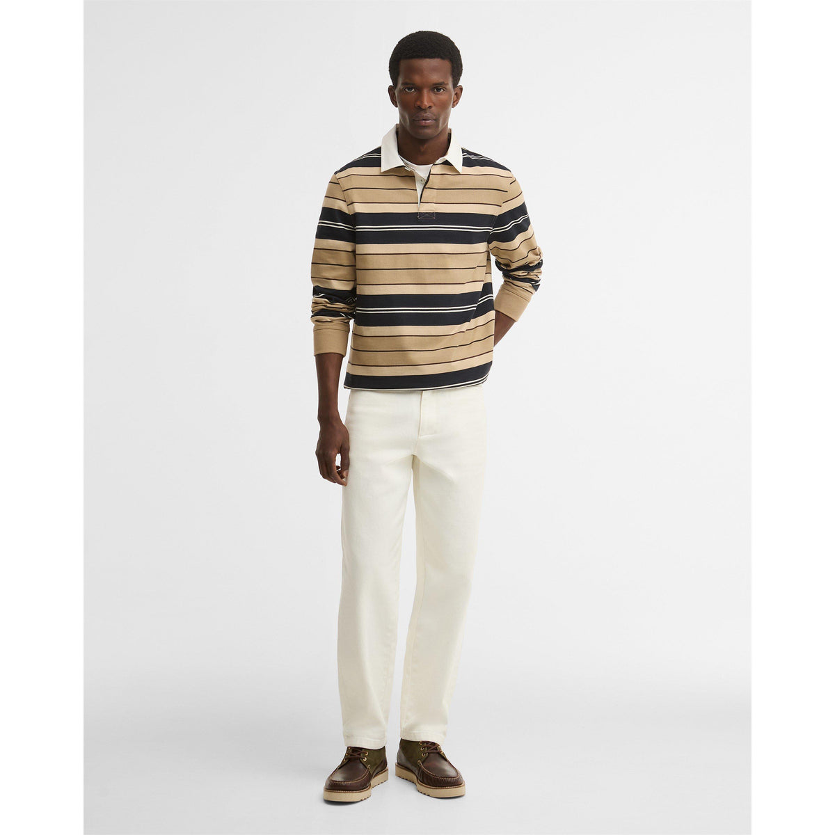 Barbour Men's Frith Barbour Modern Heritage Cotton Rugby Polo