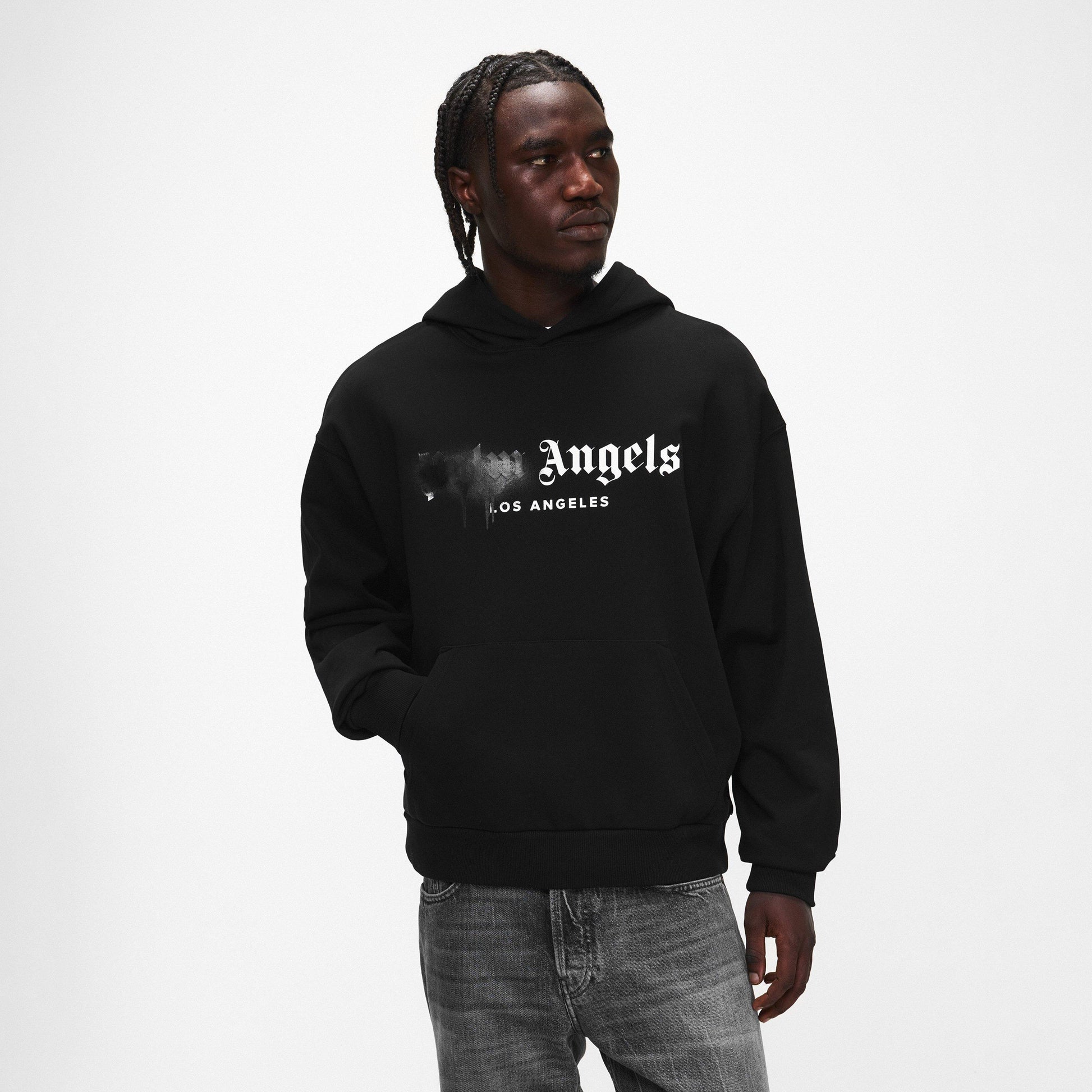 Palm Angels Men's Spray Pull Over Hoodie