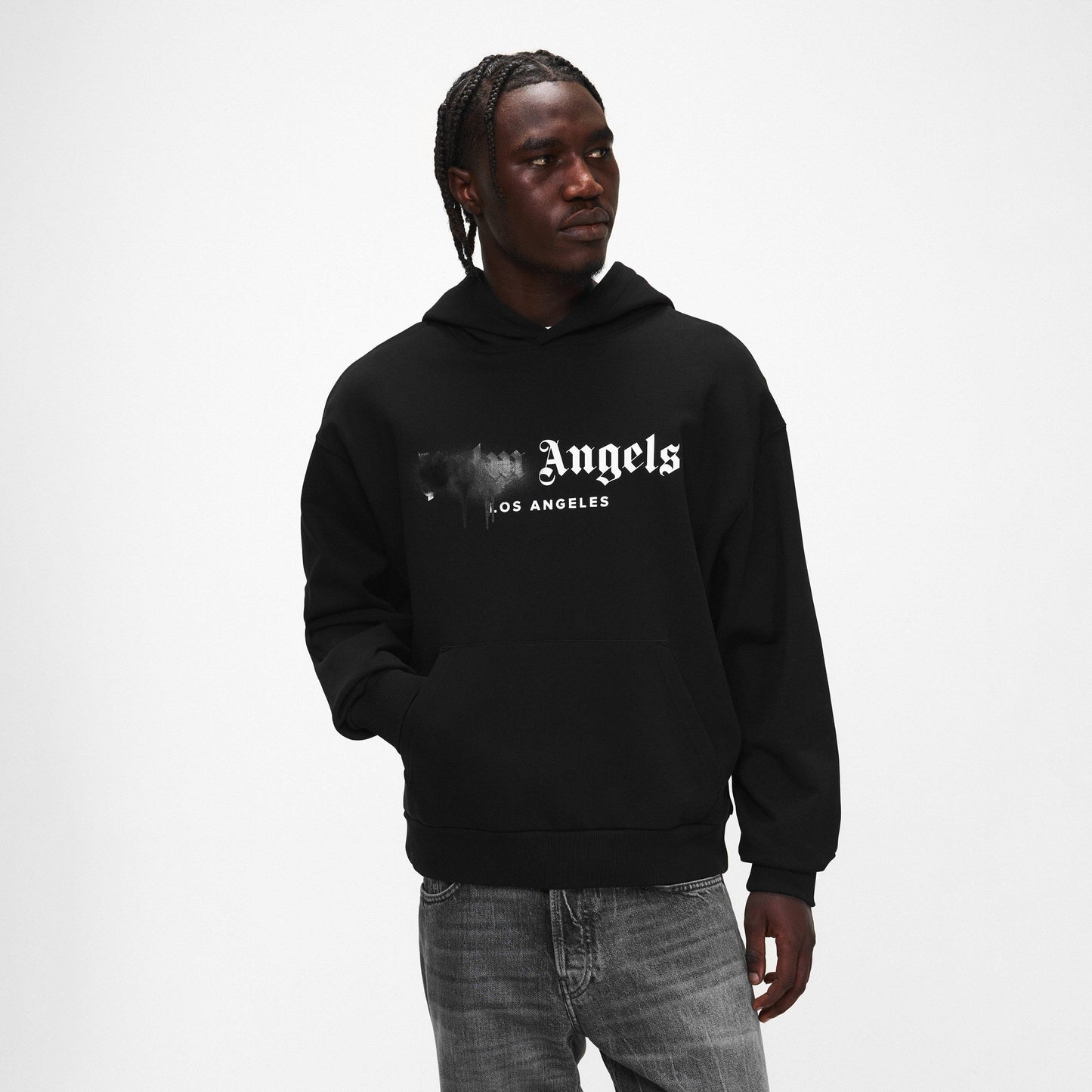 Palm Angels Men's Spray Pull Over Hoodie
