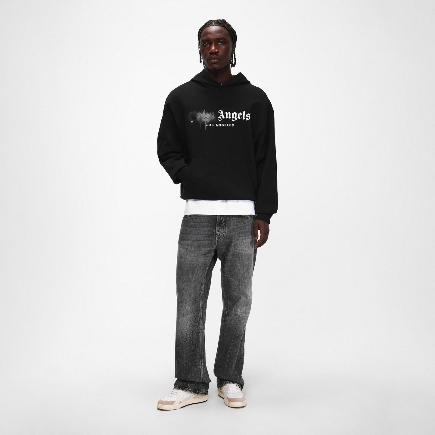 Palm Angels Men's Spray Pull Over Hoodie