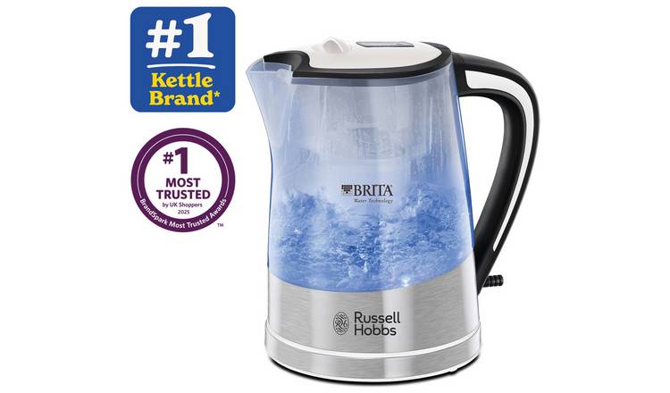 Russell Hobbs Brita Purity Filter Clear Plastic Kettle 22851