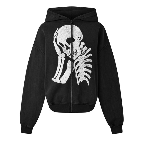 Palm Angels Palm Skull Zip Hoody Sn61