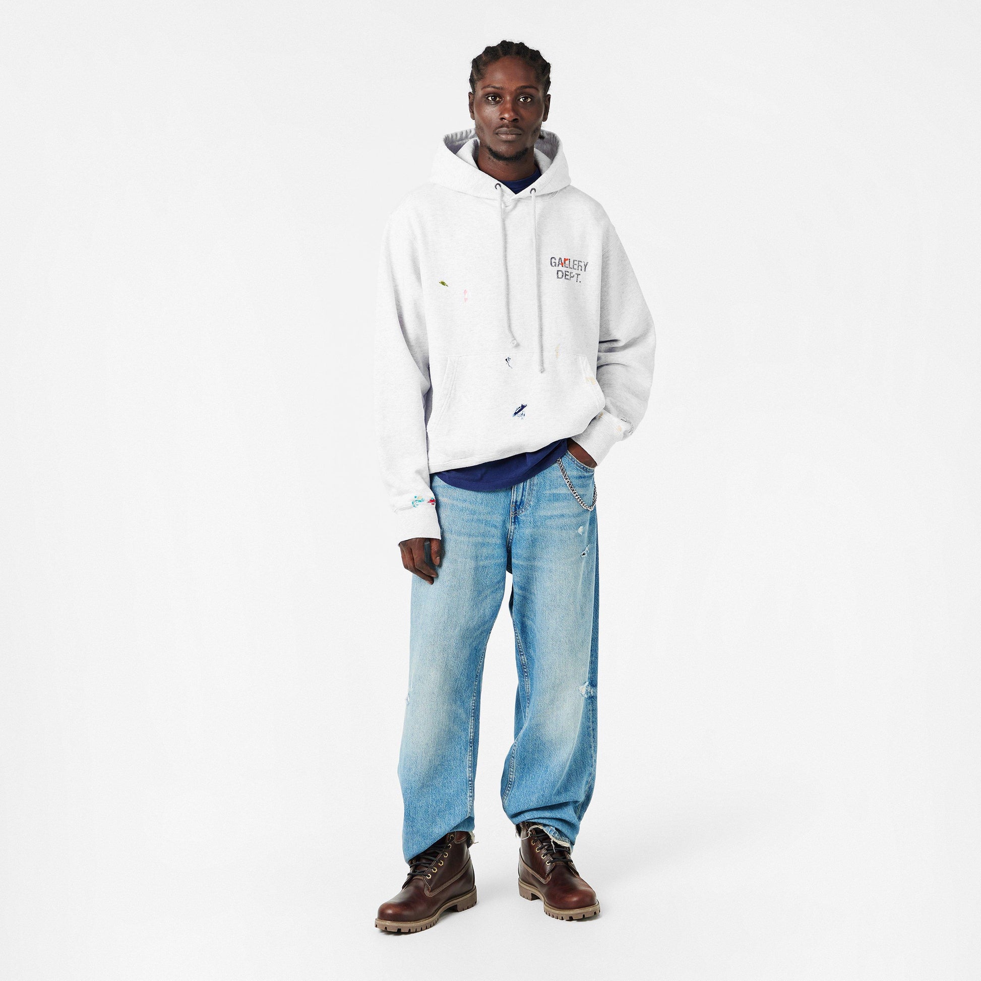 Gallery Dept Men's GD Pull Over Kangaroo Pocket Hoodie