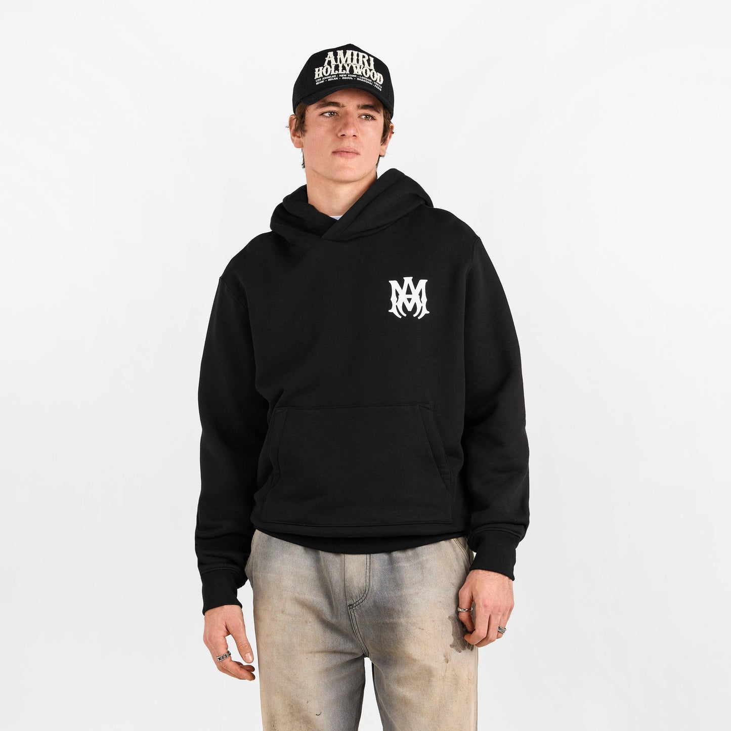 Amiri Men's MA Logo Pull Over Hoodie