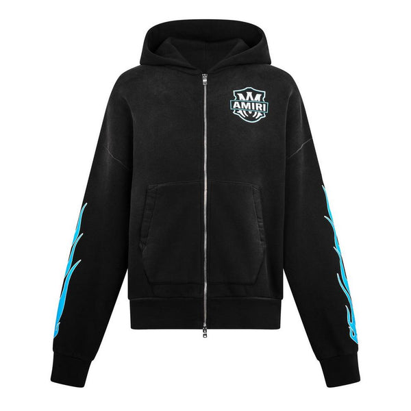 Amiri Men's MA Flames Zip Hoodie