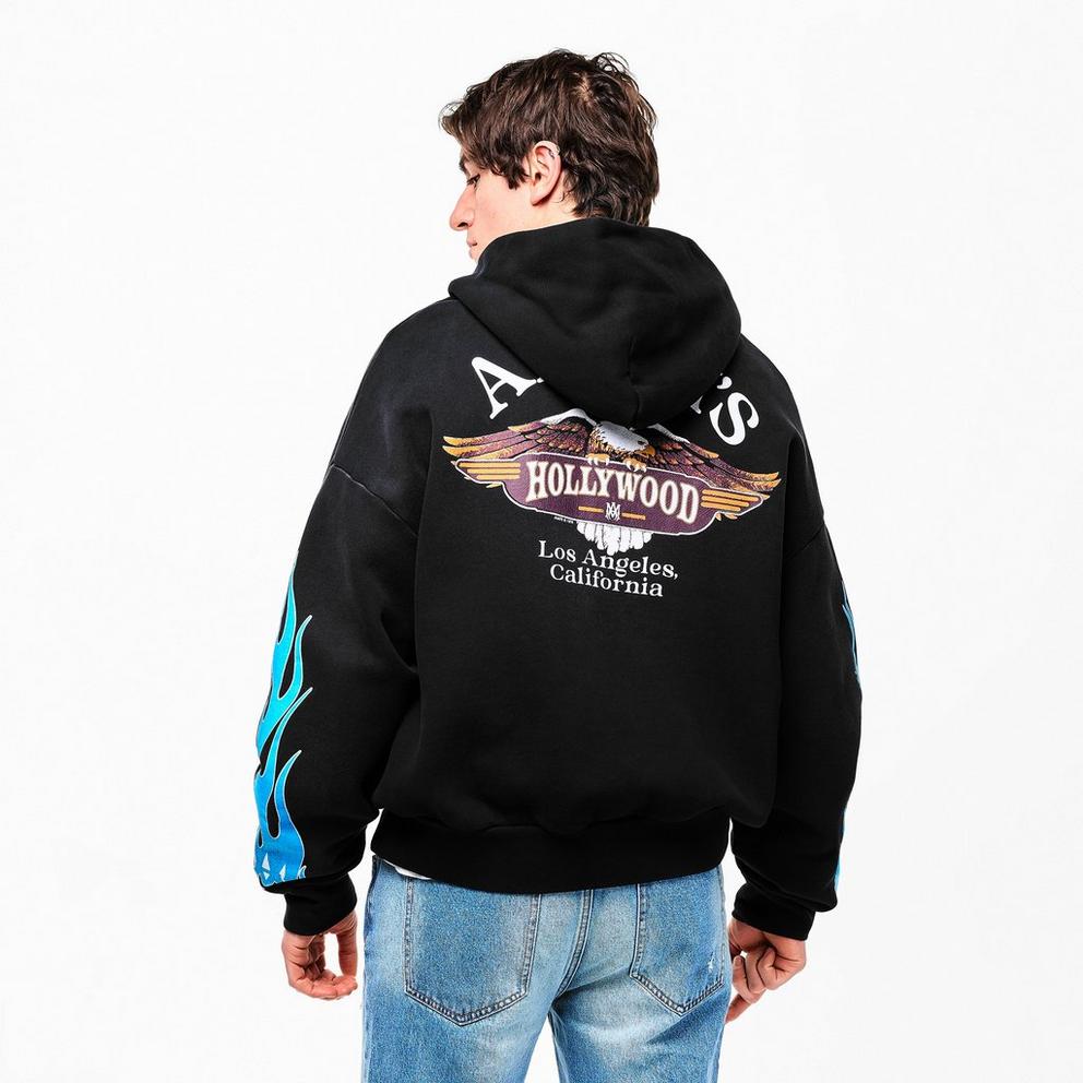 Amiri Men's MA Flames Zip Hoodie