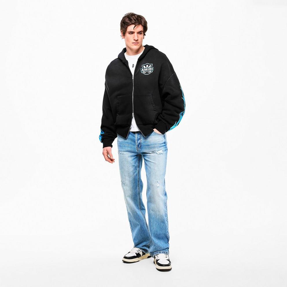 Amiri Men's MA Flames Zip Hoodie
