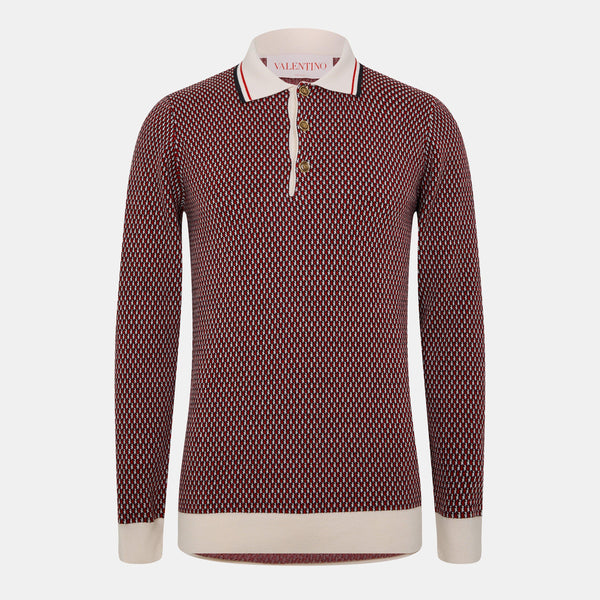 Valentino Garavani Knitted Polo Shirt
