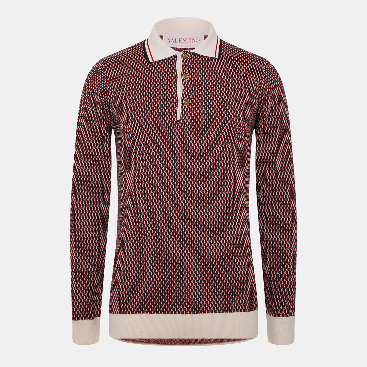 Valentino Garavani Knitted Polo Shirt