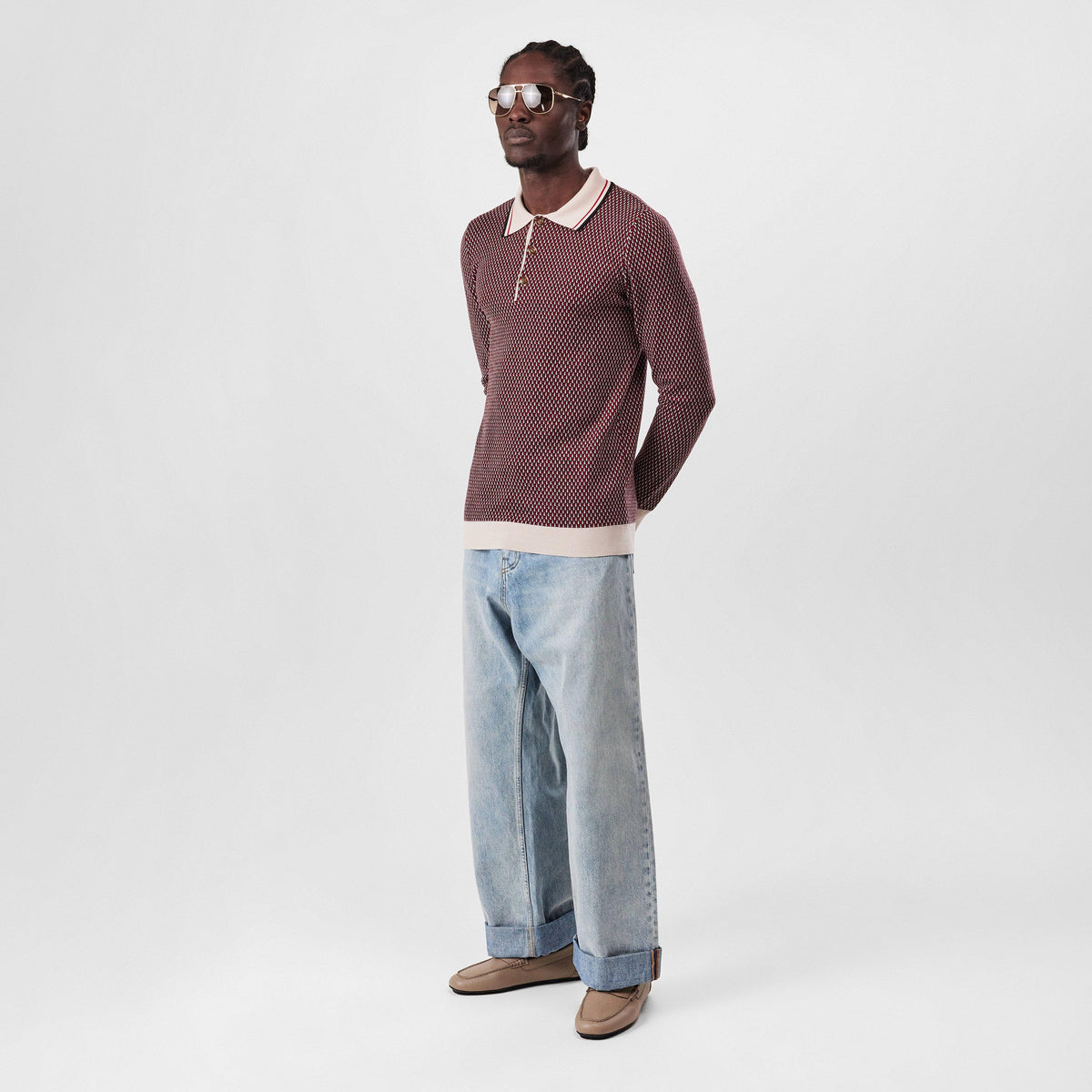 Valentino Garavani Knitted Polo Shirt