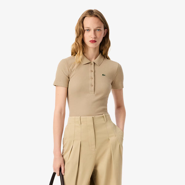 Slim Fit L.12.D Ribbed Cotton Polo Shirt