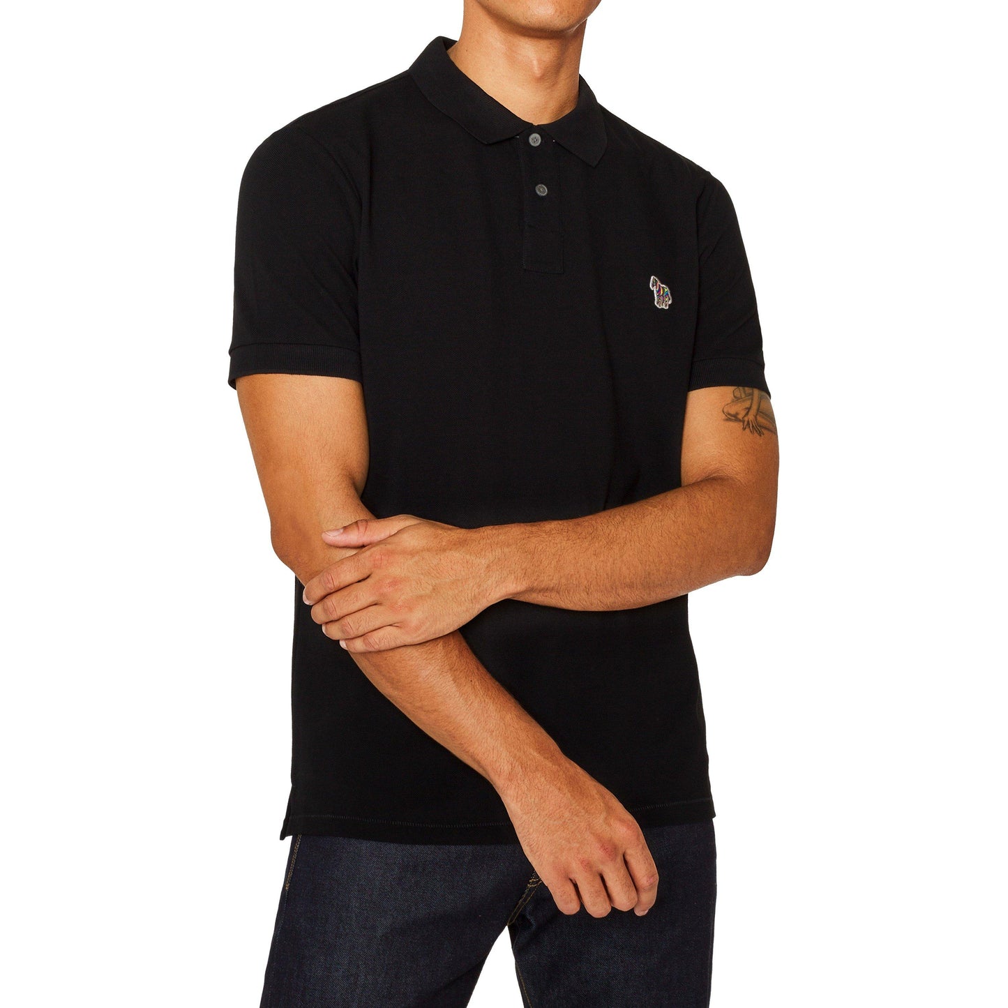 PS Paul Smith Men's Regular Fit Zebra Polo Shirt