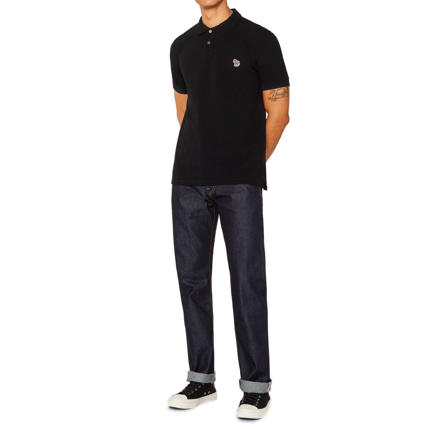 PS Paul Smith Men's Regular Fit Zebra Polo Shirt