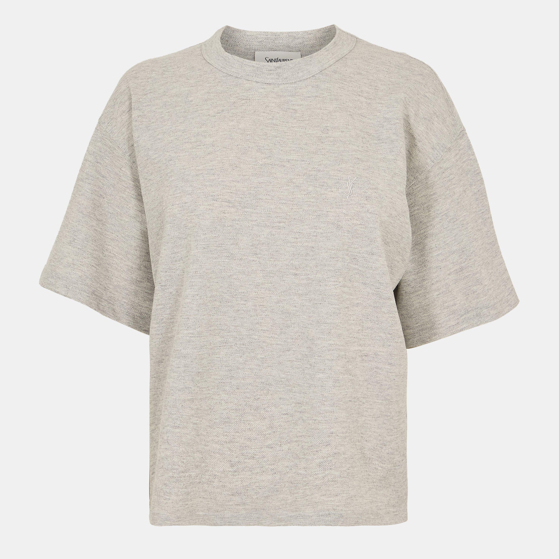 Saint Laurent Cassandre T-Shirt In Pique