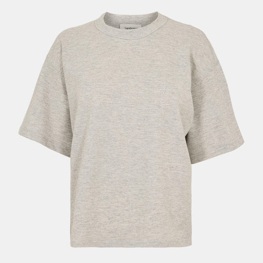 Saint Laurent Cassandre T-Shirt In Pique