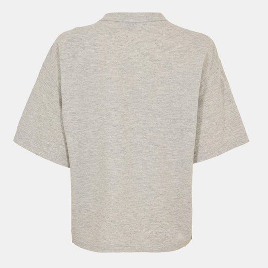 Saint Laurent Cassandre T-Shirt In Pique