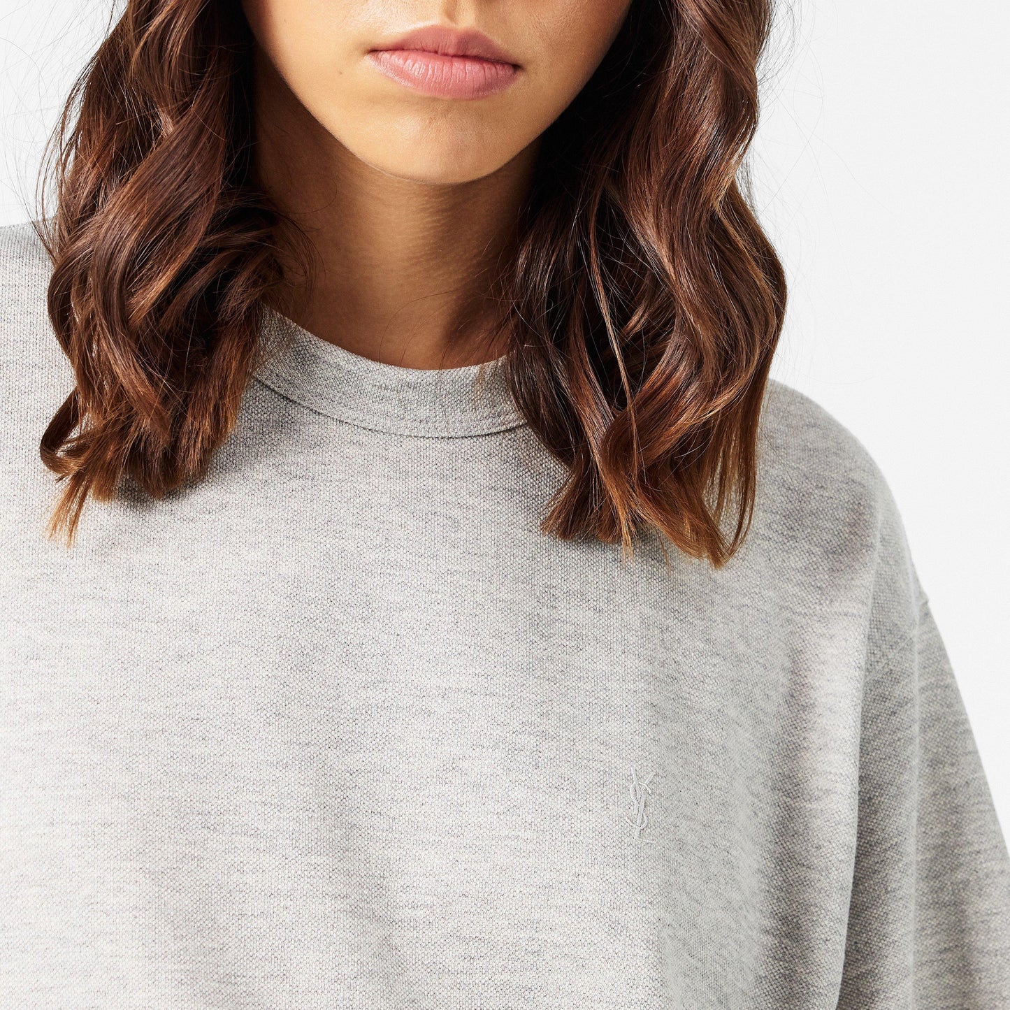 Saint Laurent Cassandre T-Shirt In Pique