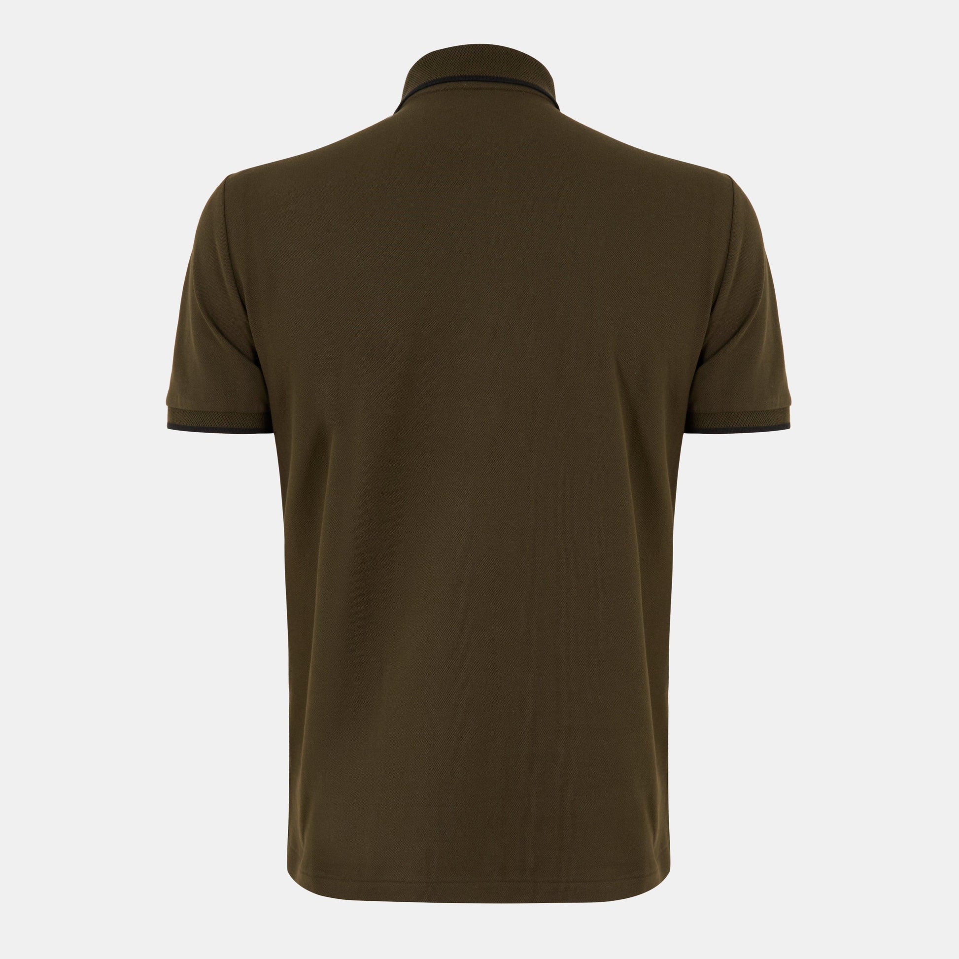 Men's Short-Sleeve Zipped Polo Shirt