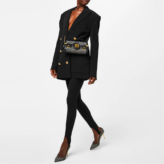 Women's 6 Buttoned Boyfriend Double Breasted Viscose Long Sleeve Blazer