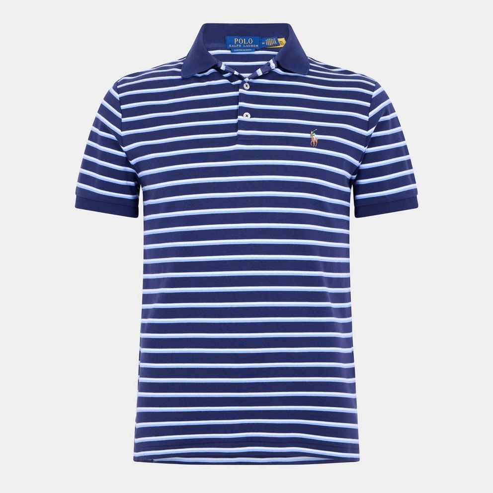 Men's Pima Stripe Short-Sleeve Polo Shirt