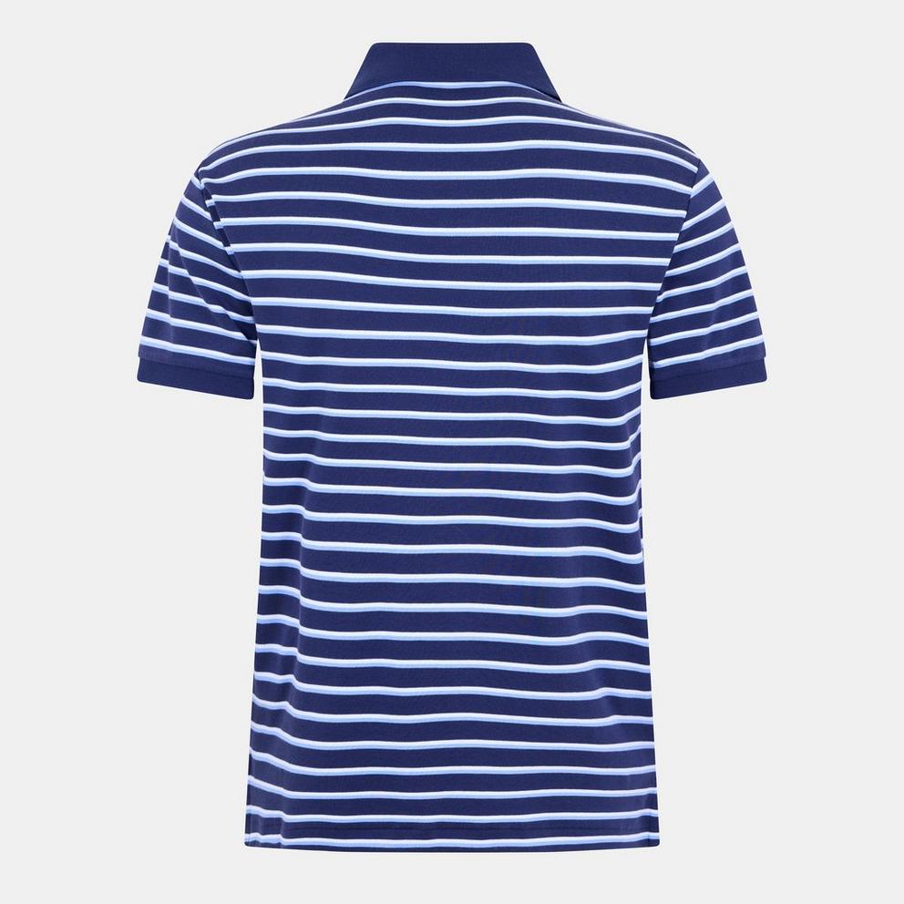 Men's Pima Stripe Short-Sleeve Polo Shirt