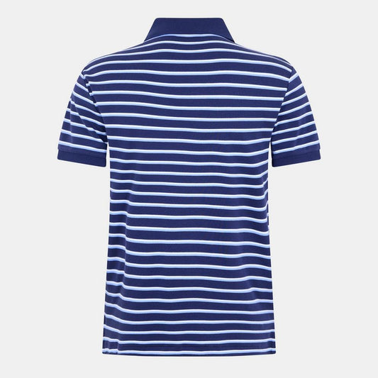 Men's Pima Stripe Short-Sleeve Polo Shirt