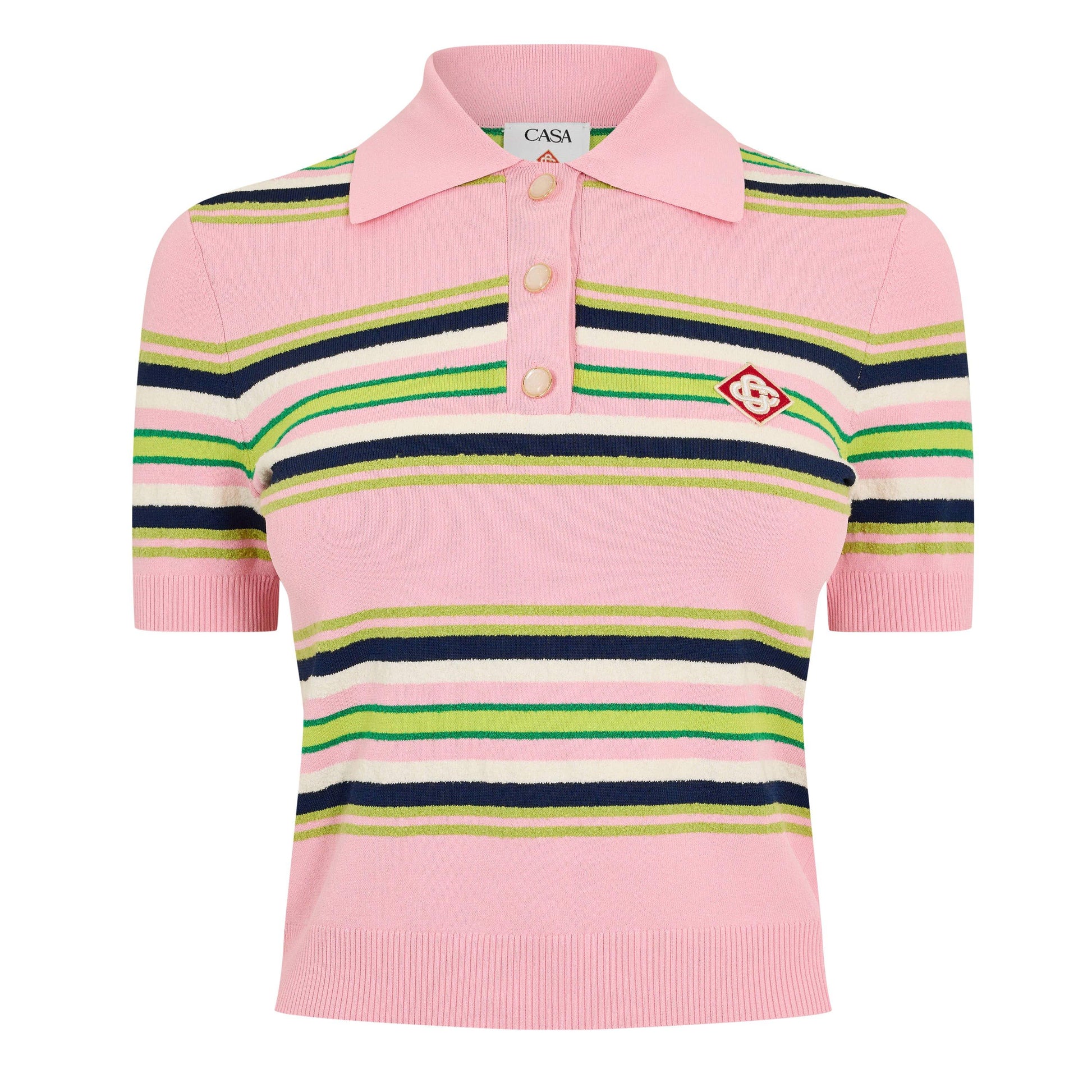 Casablanca Women's Fitted Short Sleeve Polo Shirt