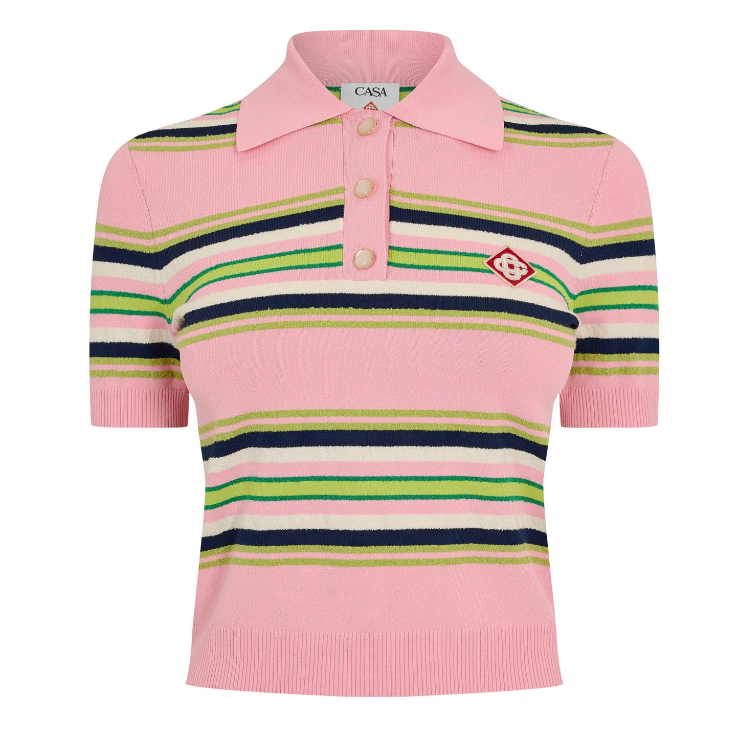 Casablanca Women's Fitted Short Sleeve Polo Shirt