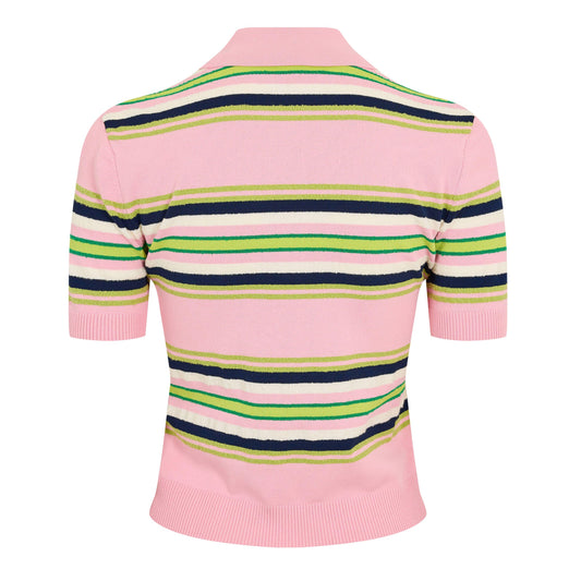 Casablanca Women's Fitted Short Sleeve Polo Shirt