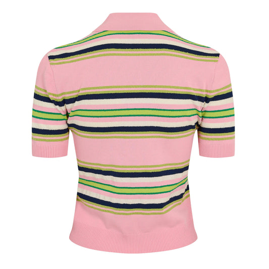 Casablanca Women's Fitted Short Sleeve Polo Shirt