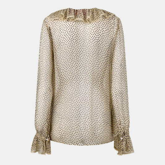 Valentino Women's Val Long Sleeve Chiffon Blouse