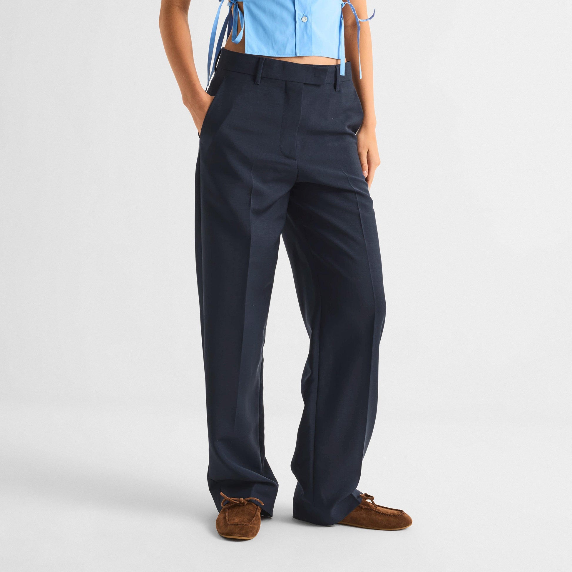 Miu Miu Women's Straight Leg Trousers