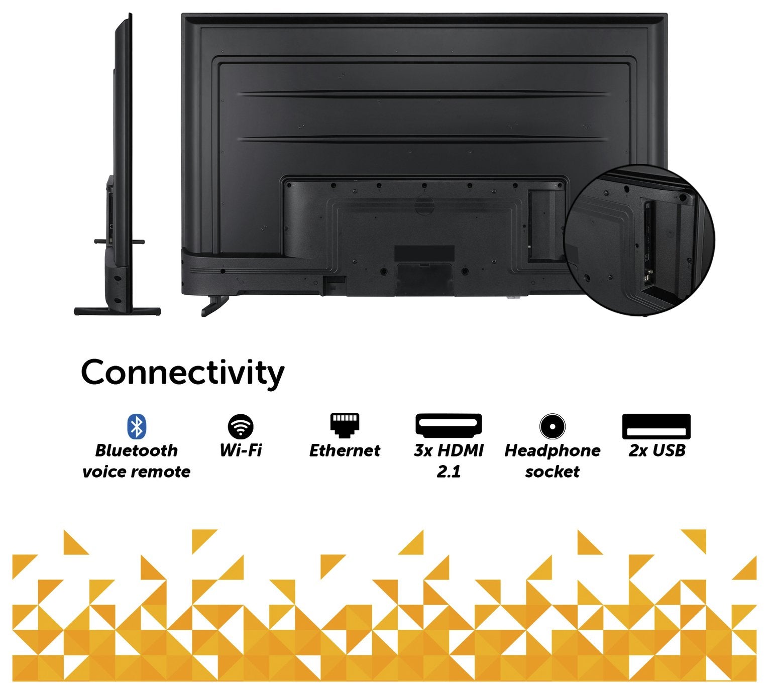 Bush 65 Inch 65UT24SB 4K UHD HDR LED TiVo Freely TV