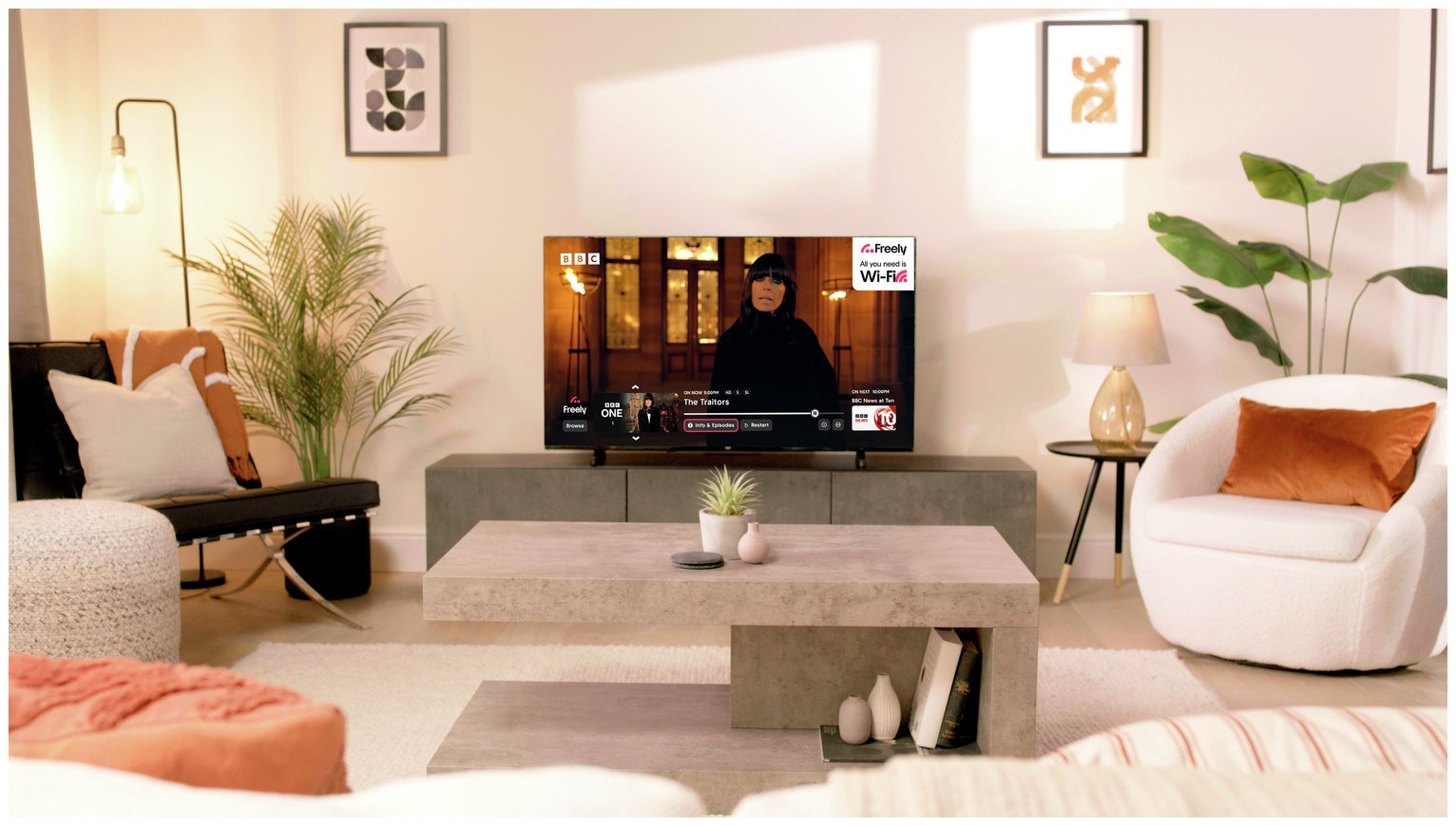 Bush 65 Inch 65UT24SB 4K UHD HDR LED TiVo Freely TV